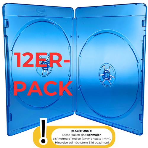 Blu ray leerhüllen 7mm - 12, blu-ray