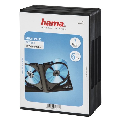 Hama dvd fach leerhülle - hama, dvd-6-fach-leerhülle