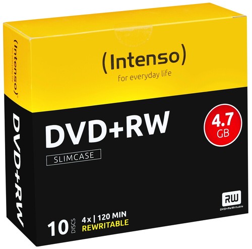 Intenso rohlinge dvd - 10, dvd+rw