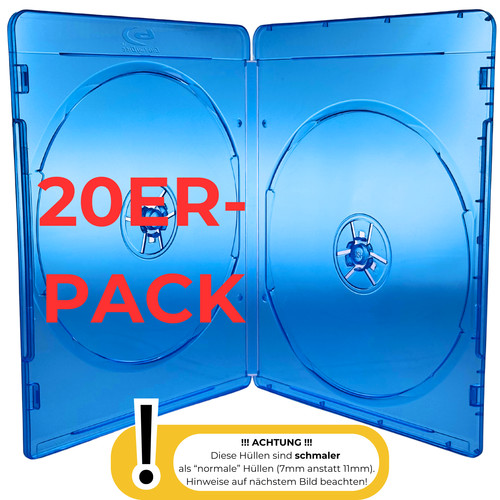 Blu ray leerhüllen 7mm - 20, blu-ray